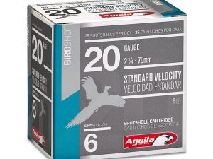 Aguila Ammunition 20ga Birdshot 2.75 inch Shotgun Shells - #6 Shot | 1oz | 1220 fps | 25rd Box