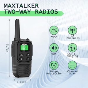 MaxTalker Long Range Walkie Talkies - Image 2