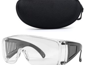 Shooting Glasses Over Eyeglasses, AntiFog Safety Glasses Over Prescription OTG