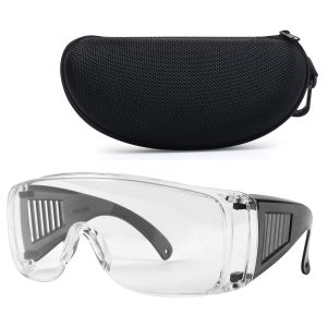 Shooting Glasses Over Eyeglasses, AntiFog Safety Glasses Over Prescription OTG