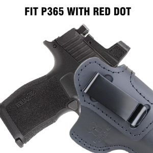 Leather Holster for SIG Sauer P365, P365X, P365XL,P365 XMACRO – Fits P365 with Red Dot - Image 9