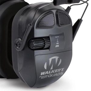WALKER'S Ultimate Power Muff Quads - Hearing Protection Noise Reduction 26dB NRR Hunting Gun Range Shooting Electronic Earmuffs with AFT, 2 AAA Batteries Included - Image 3