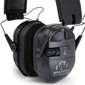 WALKER'S Ultimate Power Muff Quads - Hearing Protection Noise Reduction 26dB NRR Hunting Gun Range Shooting Electronic Earmuffs with AFT, 2 AAA Batteries Included - Image 5