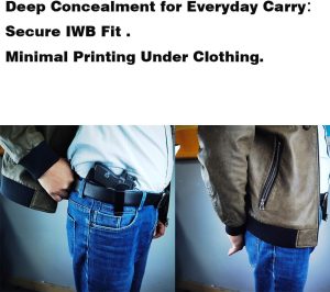 Leather Holster for SIG Sauer P365, P365X, P365XL,P365 XMACRO – Fits P365 with Red Dot - Image 14