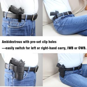 Leather Holster for SIG Sauer P365, P365X, P365XL,P365 XMACRO – Fits P365 with Red Dot - Image 7