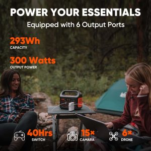 Jackery Portable Power Station Explorer 300, 293Wh Backup Lithium Battery, Solar Generator for Outdoors Camping Travel Hunting Blackout (Solar Panel Optional) - Image 6