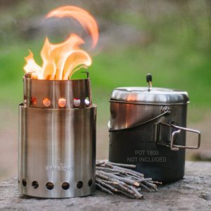 Solo Stove Titan Camping Stove Portable Stove for Backpacking and Outdoor Cooking Great Stainless Steel Camping Backpacking Stove Compact Wood Stove Design-No Batteries or Liquid Fuel Canisters Needed - Image 3