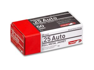 Aguila Ammunition .25 Auto Handgun Ammo - 50 Grain | FMJ | 50rd Box