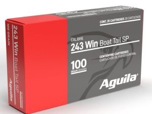 Aguila Ammunition .243 Win Rifle Ammo - 100 Grain | Boat Tail Soft Point | 20rd Box