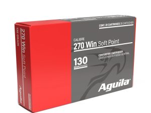 Aguila Ammunition .270 Win Rifle Ammo - 130 Grain | Soft Point | 20rd Box