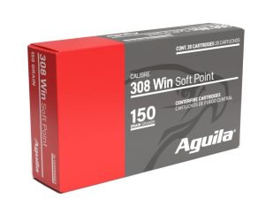 Aguila Ammunition .308 Win Rifle Ammo - 150 Grain | Soft Point | 20rd Box